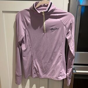 EUC Sea island Ralph Lauren Dryfit Lavendar pullover